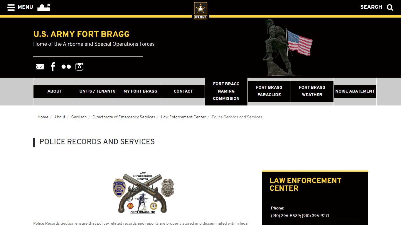 Police Records and Services :: Fort Bragg - United States Army